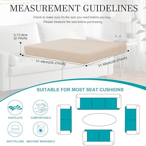 12 Pcs Outdoor Cushion Covers, Patio Sofa Cushion Covers Replacement - Image 2