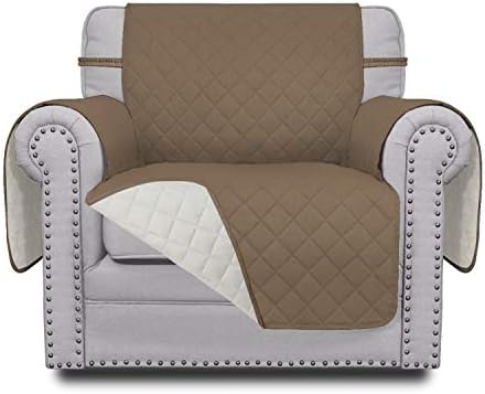 Easy-Going Reversible Couch Cover, Small Chair, Camel/Ivory by Easy-Going