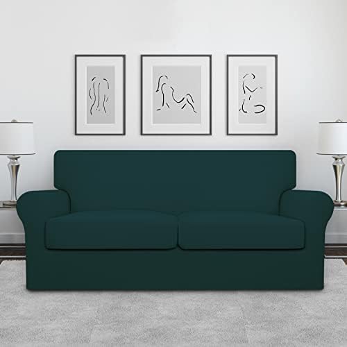 Easy-Going Stretch Oversized Loveseat Couch Cover for 2 Cushion Washable - Image 2