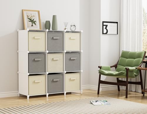 HOMIDEC Closet Organizers and Storage, 9 Cube Storage Organizer, White - Image 5