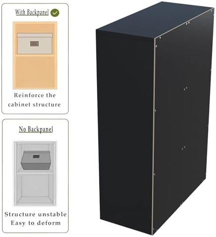 OSCHF 6-Cube Storage Shelf Bookcase, Black - Image 5