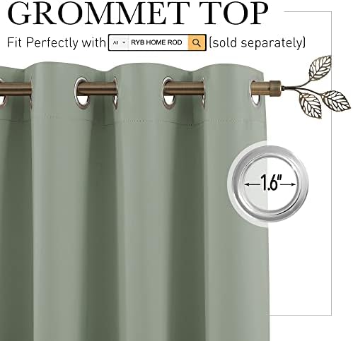 RYB HOME Privacy Room Divider Curtains for Office Bedroom Separation - Image 2