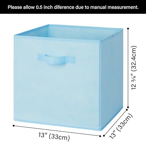 GRANNY SAYS 13 Inch Cube Storage Bins, Pastel Color, 6-Pack - Image 6