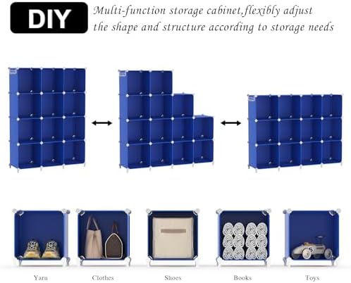 AWTATOS Cube Storage Organizer Closet Organizers 12 Cube Storage Shelves - Image 6