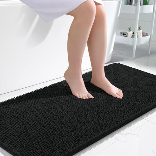 OLANLY Bathroom Runner Rugs 47x24, Extra Soft Absorbent Chenille Bath Rugs by OLANLY