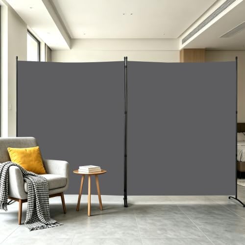 Extra-Wide 2 Panel Room Divider,Portable Privacy Screen for Room Separator by YASRKML