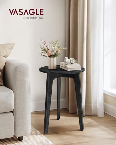 VASAGLE Side Table, 1-Tier Small Round End Table, Nightstand - Image 3