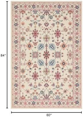 Rugxara Pink 5x7 Area Rugs for Bedroom & Living Room - Image 2