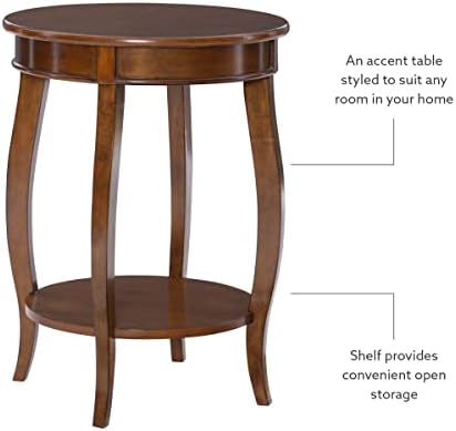 Powell Furniture Powell Hazelnut Round Shelf Table,, 18"L x 18"W x 24"H - Image 6