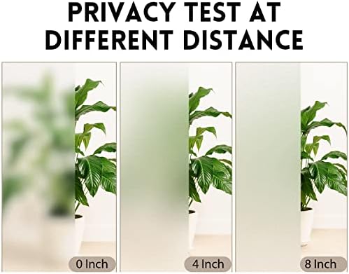 KESPEN Window Privacy Film Frosted Glass Static Cling Tint, 17.5InX6.5Ft - Image 5