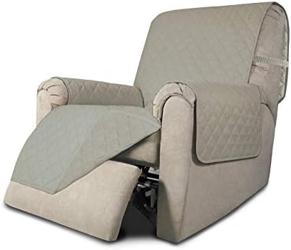 Easy-Going Reversible Couch Cover, Recliner 19 in, Beige/Beige by Easy-Going