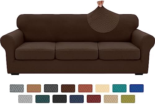 XINEAGE 3-Piece Stretch X-Large Sofa Cover, Washable Couch Covers for Dog by XINEAGE