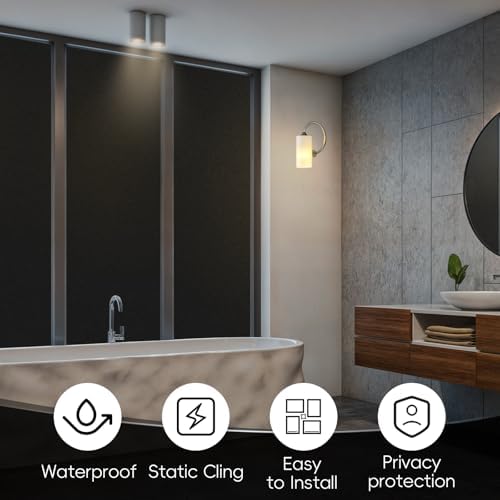 Qualsen Total Blackout Window Film Privacy, Room Darkening 11.8'' x 78.7'' - Image 4