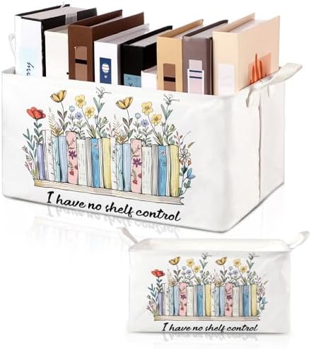 Marsui 1 Pcs TBR Basket Book Bin I Have No Shelf Control, Fresh Color by Marsui