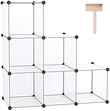 C&AHOME 6-Cube Storage Organizer Cube Shelf Closet Storage Bookcase, White by CAHOME