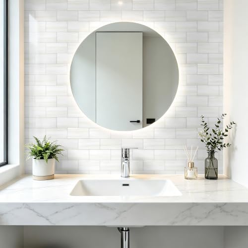 Art3d 102-Pack Peel and Stick Backsplash on Subway Tile, Cream White - Image 2