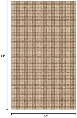 KOZYFLY Boho Rugs for Entryway 3x5 ft Washable Area Rug Non Slip Rubber Backed Entry Rug Woven Indoor Door Mat Cotton Kitchen Rugs Floor Carpet for Entryway, Foyer, Backdoor, Orange Beige/Tan/Brown - Image 2