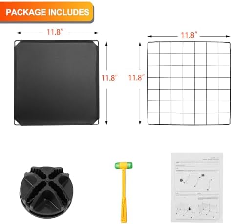 HUBSON Wire Cube Storage Organizer, Book/Toy/Craft/Potted Plants and petCloset Organizers and Storage Shelves, 12-Cube Freely Combinable Metal Grids Storage Shelf,Black Plus Iron - Image 3