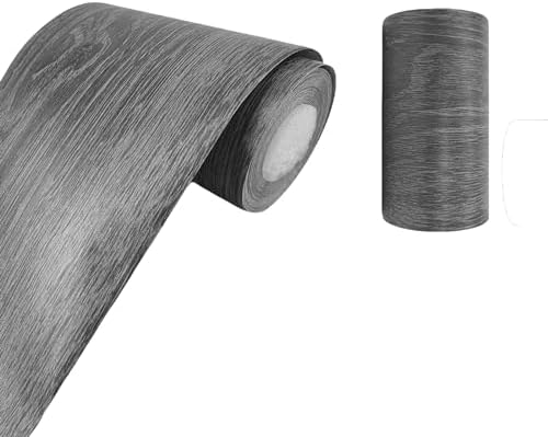 Teemall 10M Black Wood Grain Removable PVC Waterproof Border Wall Decor Removable Self Adhesive Kitchen Bathroom Tiles Sticker Wallpaper 4.2x390 (Dark Gray, 2" x 390") - Image 7