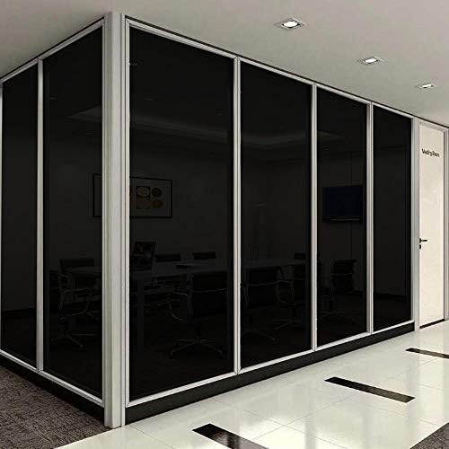 Transparent Decorative Window Film Anti UV Colorful Adhesive Vinyl Heat Insulation Solar Window Tinting Sheets Glass Film for Christmas Home Decoration, 24Inch x 33Feet, Black - Image 3
