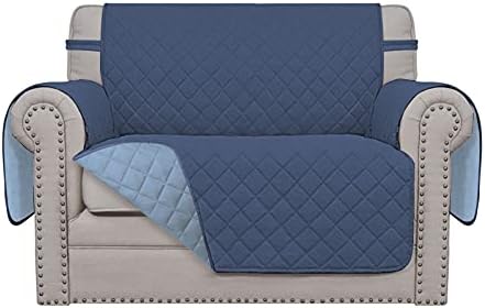 Easy-Going Oversized Chair Sofa Slipcover Reversible Sofa Cover Water Resistant Couch Cover Furniture Protector Cover with Elastic Straps for Pets Dog (Oversized Chair, Dark Blue/Light Blue) by Easy-Going