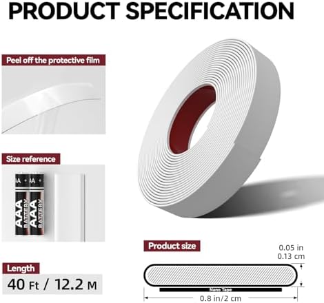 0.79in x 40Ft Peel and Stick Wall Molding Trim, Flexible Trim - Image 4