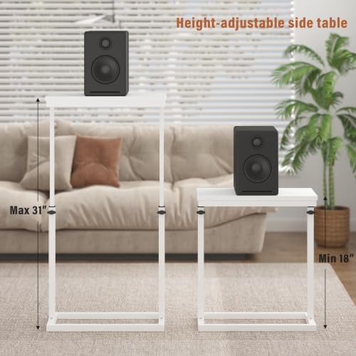 TUTOTAK End Table, Side Table, Tall Couch Table, Sofa Table - Image 4