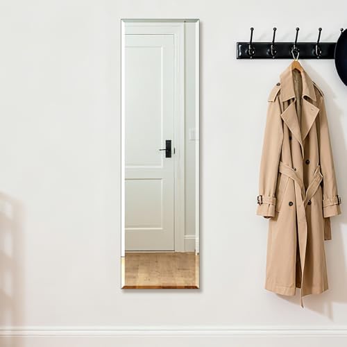 Frameless Full Length Mirror for Wall, 48x14 Inch Bathroom Vanity Mirror - Image 2