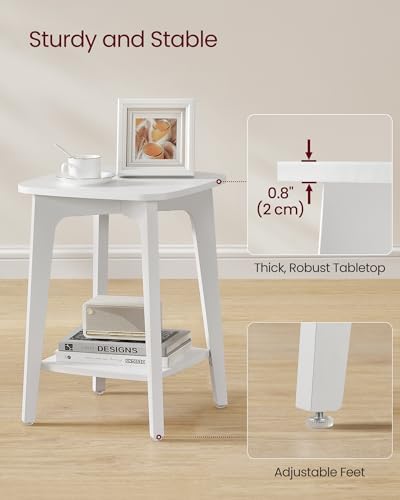 VASAGLE Side Table, 2-Tier Small Square End Table, Nightstand - Image 5