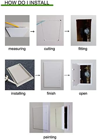 Fengze Plastic Access Panel Wall Installation (12x12inch) Outdoor Kitchen Access Doors 30x30cm - Image 4