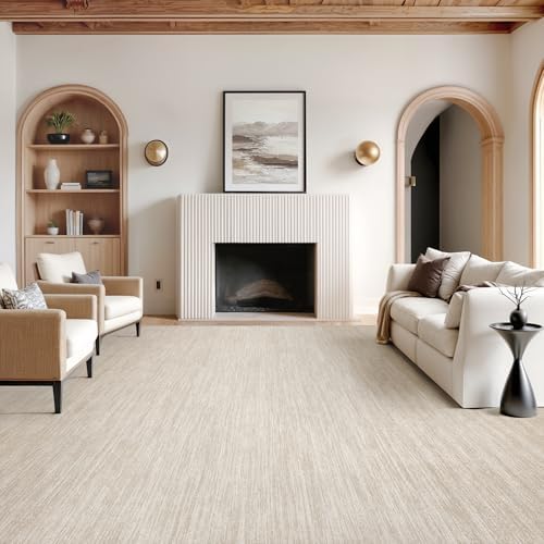 Valenrug 8x10 Area Rugs for Living Room, Large Washable Rug Non Slip Brown by Valenrug