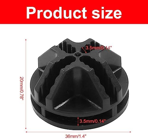 20 Pcs Wire Cube Connectors for Modular Storage Shelving (Black) - Image 2