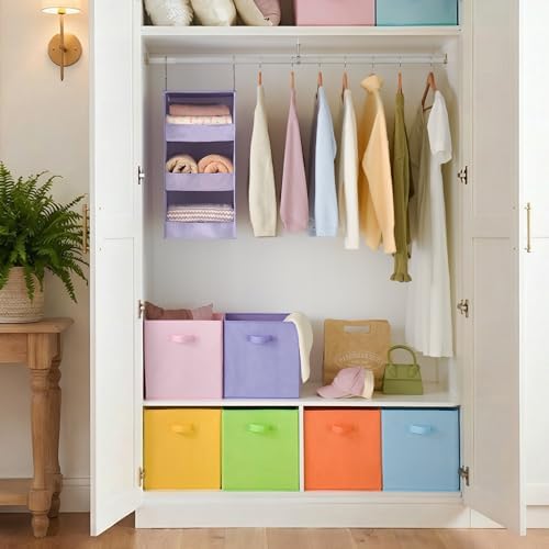 Cupic Cupid 6-Pack 13x13 Storage Cubes, Cube Organizer Bins, Pastel Colors - Image 4
