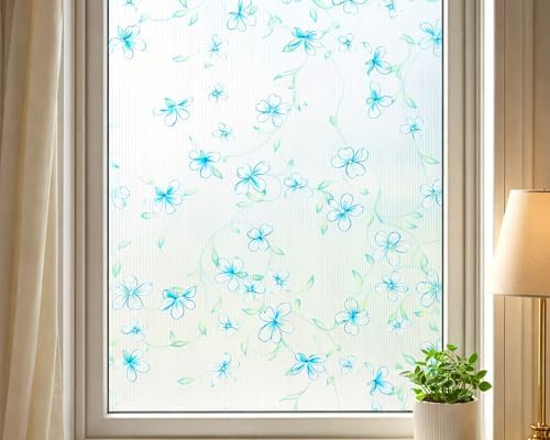 Spring Floral Window Film Privacy Static Cling Anti UV 17.5x78.7in - Image 5