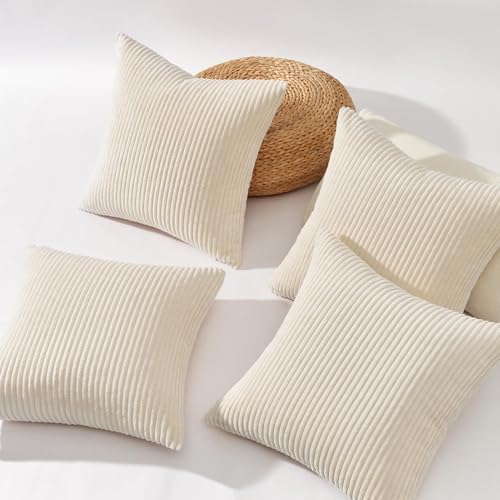 Topfinel Decorative 20x20 inch Throw Pillow Covers Cushion Cases, Set of 4 Soft Velvet Modern Double-Sided Designs, Mix and Match for Home Decor, Pillow Inserts Not Included - Image 4