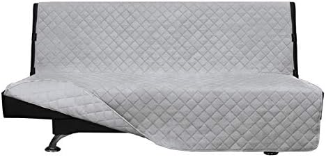 Easy-Going Reversible Couch Cover, Large Futon Sofa, Light Gray/Light Gray by Easy-Going