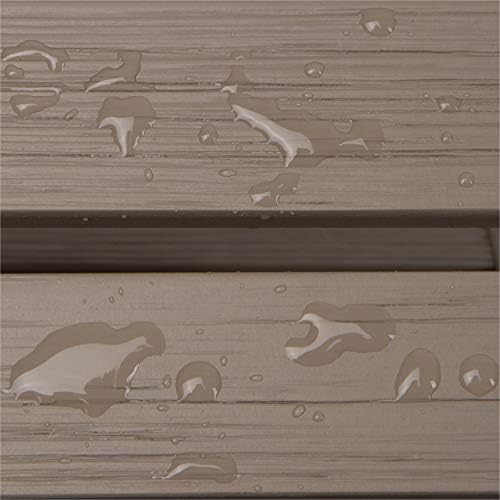 Shine Company Round Wooden Folding Solid Wood Side Table, Outdoor Adirondack Small Patio Table, Graystone - Image 6