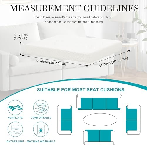 12 Piece Outdoor Cushion Covers, Patio Sofa Cushion Covers, Stretch Fit - Image 2