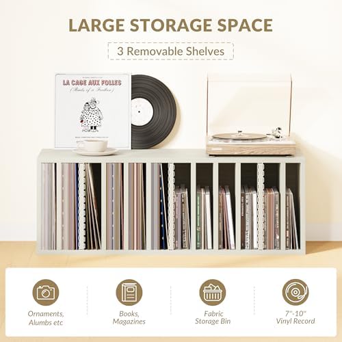 IOTXY DIY Modular Cubby Bookcase - Stackable 12-Cube Open Bookshelf, Oak - Image 4