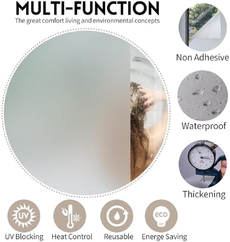 KESPEN Frosted Window Privacy Film for Glass Static Cling, 29.5In x 13.1Ft - Image 2
