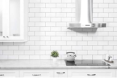 STICKGOO 10-Sheet Peel and Stick Subway Tile, Stick on Tiles Backsplash for Kitchen & Bathroom in White (Thicker Design) - Image 2