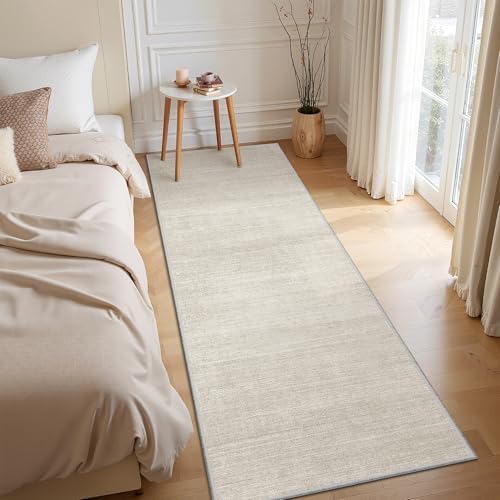 Valenrug 2x5 Rug Runners for Hallways, Washable Runner Rug Non Slip, Beige - Image 3