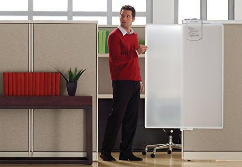 Quartet Workstation Privacy Screen, 36" x 48", For Cubicle or Office, Adjustable Height, Sliding, Sturdy Aluminum Frame, Includes Attachable Whiteboard (WPS1000) - Image 3