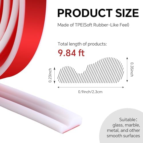 118 x 0.9 Inch Peel and Stick Molding Chair Rail Panel,White - Image 2