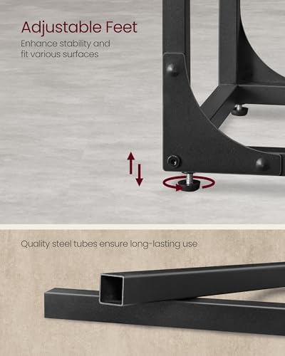 VASAGLE C-Shaped End Table, Small Sofa Side Table with Metal Frame - Image 6