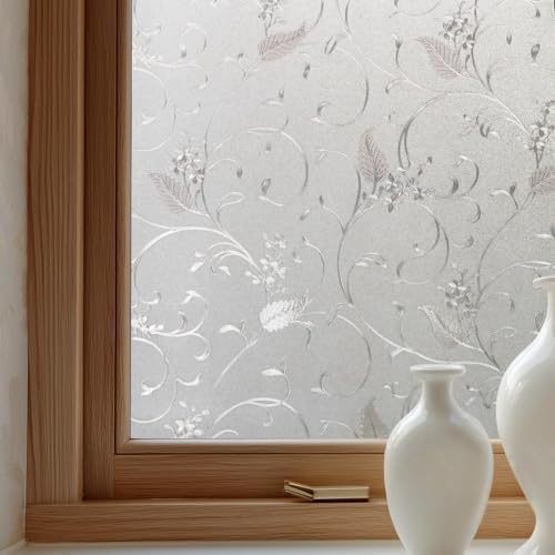OHTMERU Window Privacy Film Decorative Non-Adhesive, Reusable, Anti-Glare by OHTMERU