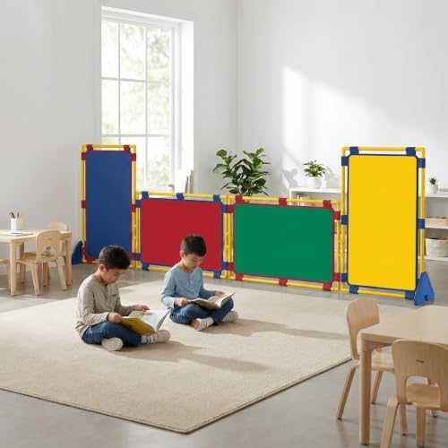 Children's Factory PlayPanel Room Divider 47.5" x 30.5", Rainbow, 4 by ChildrensFactory