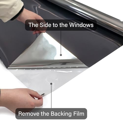 Kromapolis One Way Window Privacy Film, Black Silver, 35.4″ x 157.4″ - Image 6