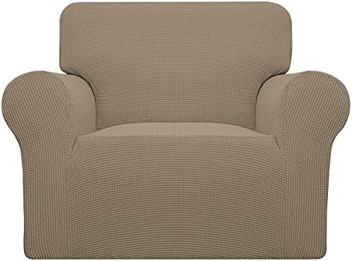 Easy-Going Stretch Chair Slipcover with Arm Washable Natural by Easy-Going