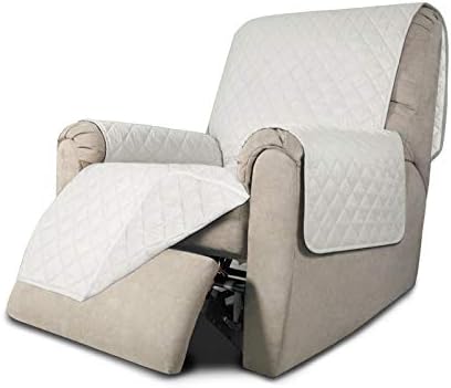 Easy-Going Reversible Couch Cover, Recliner 19 in, Ivory/Ivory by Easy-Going